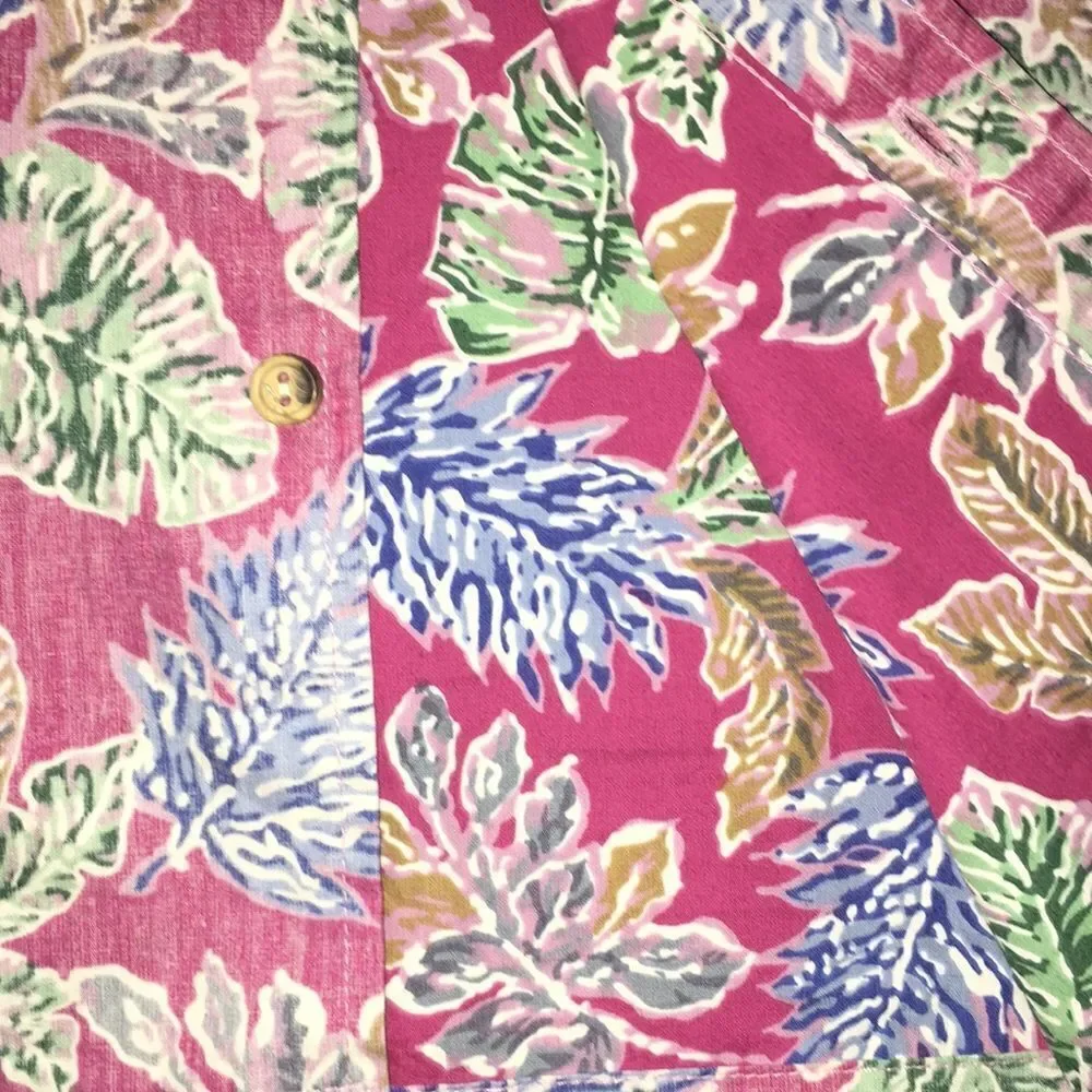 New Retro Cooke Street Honolulu Liberty House reverse print aloha Hawaiian shirt
